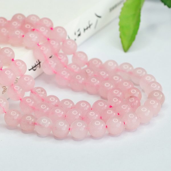 Rose Quartz Long Chain Beads