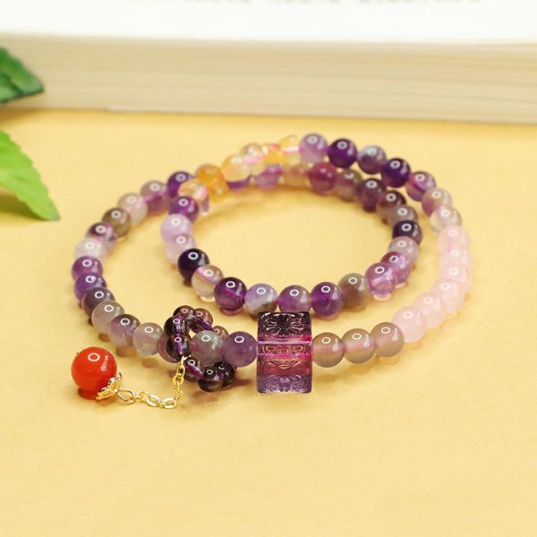 glass cube crystal bracelet